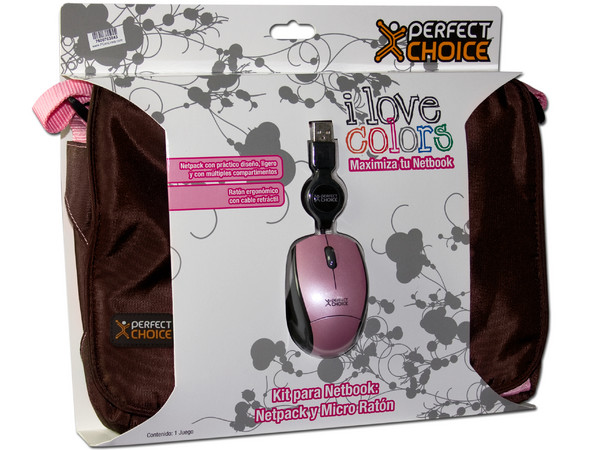 Netpack de Portafolio y Mouse Perfectchoice para Netbook de 10