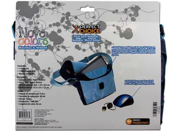 Netpack de Portafolio y Mouse Perfectchoice para Netbook de 10