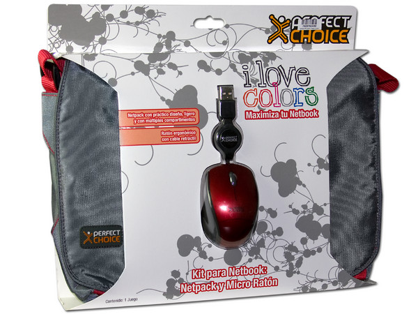Netpack de Portafolio y Mouse Perfectchoice para Netbook de 10