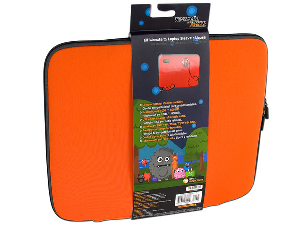 Kit de Funda y Mouse Perfectchoice MONZTERZ para Laptop de hasta 15.4