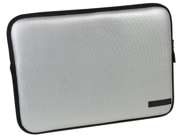 Funda Perfect Choice Silver Carbon para Laptop de hasta 14