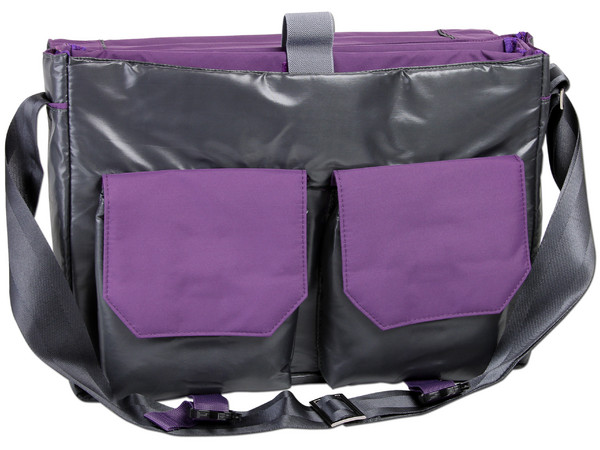 Portafolio Perfect Choice Sliver Grape Mesenger para Laptop de hasta 15.6