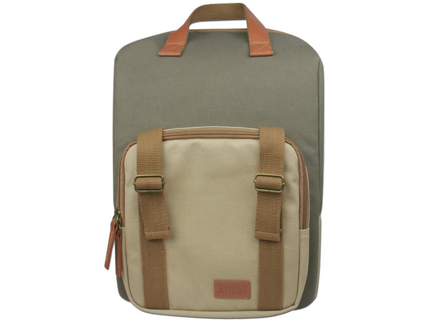 Mochila Perfect Choice Canvas para Laptop y cámara DSRL.