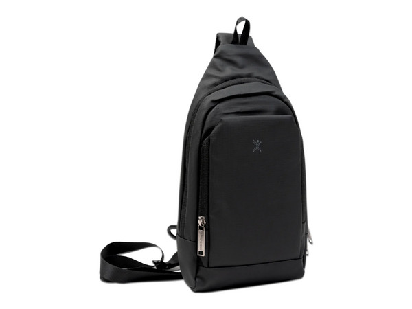Bolso Crossbody Cruzado Perfect Choice Holdi, Poliester, Color Negro.