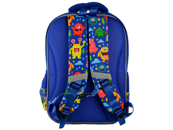 Mochila Escolar Perfect Choice Kiddo, Diseño Monstruos, Para Niños.