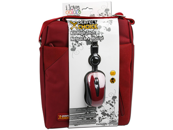 Netpack Vertical  de Funda y Mouse Perfect Choice High Tech para Netbook de 10.2