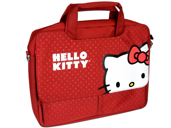Maletín TechZone Hello Kitty para Laptop de 15.4”. Color Rojo