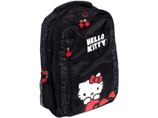 Mochila TechZone Hello Kitty para Laptop de hasta 15.4”. Color Negra.