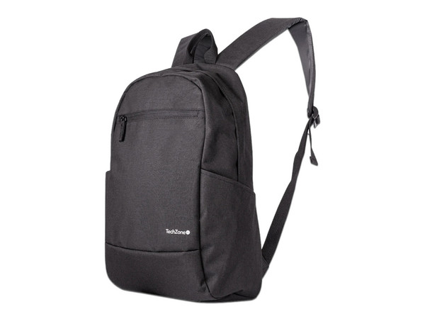 Mochila TechZone Basic Black, Soporta Laptops de hasta 15.6