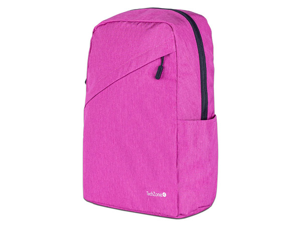 Mochila para Laptop Techzone Classic Pink, Poliéster, Soporta Laptops de hasta 15.6