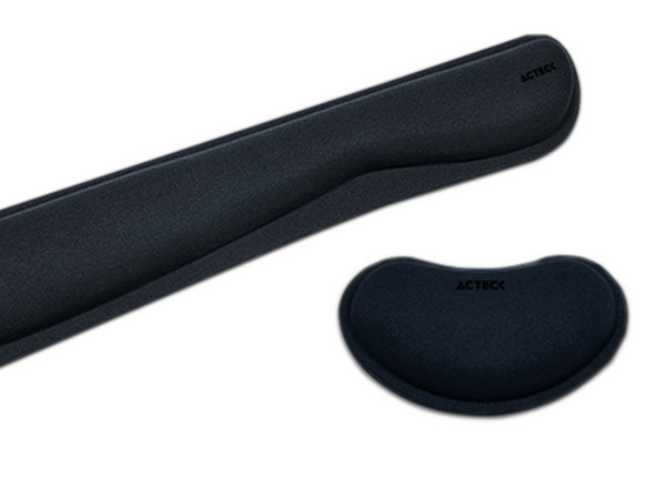 Kit de Reposamuñecas Acteck Cushy TR410 para Teclado y Mouse de memory Foam,
Color Negro.