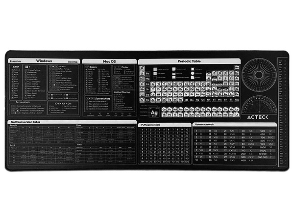 Mousepad Gamer, Acteck, Vibe Flow Tools MT494H, 800 mm x 350 mm, Grosor 1 mm.