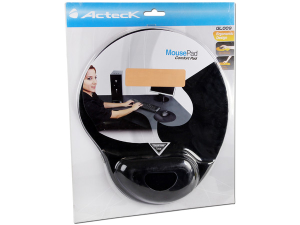 Mouse Pad Acteck Confort Pad con reposa muñecas de Gel modelo GL-009.