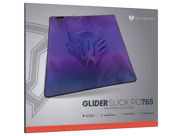 Mousepad Balam Rush Glider Slick PG765, 45 x 36cm, Antideslizante, Color Morado.