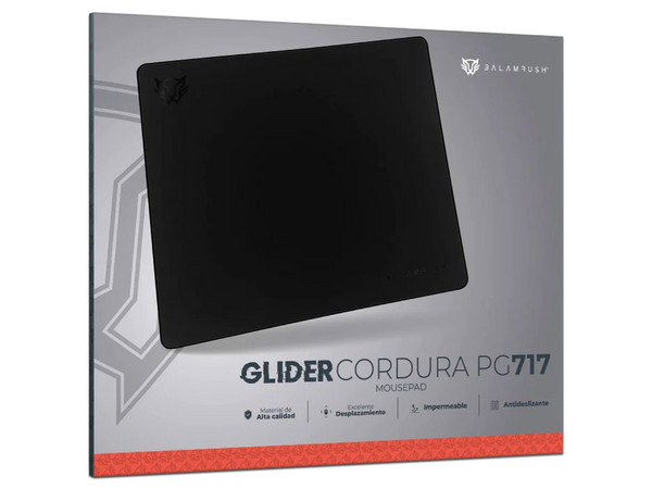 Mouse Pad Balam Rush Glider Cordura PG717 de 45 x 36 cm, antideslizante, impermeable. Color Negro.