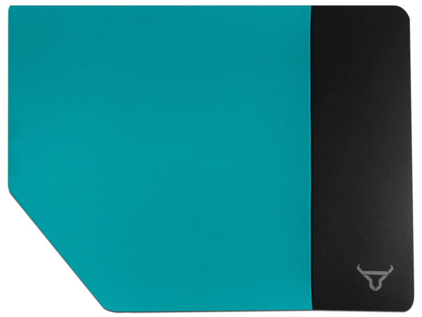 Mouse Pad Batauro MAT-L, Silicon, Color Negro/Azul.