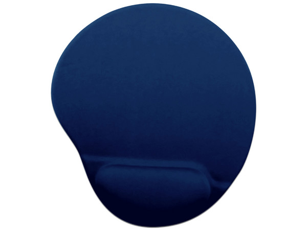 Mouse Pad BRobotix 500074A con reposa muñecas de Gel, Color Azul.