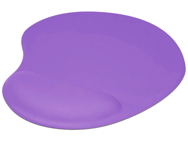 Mouse Pad Brobotix 500074M con reposa muñecas de gel, Color Morado.
