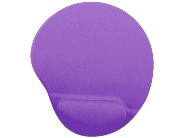 Mouse Pad Brobotix 500074M con reposa muñecas de gel, Color Morado.