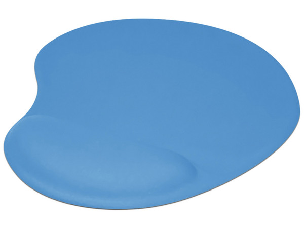 Mouse Pad Brobotix con reposa muñecas de gel de 23 x 20 cm. Color Celeste.