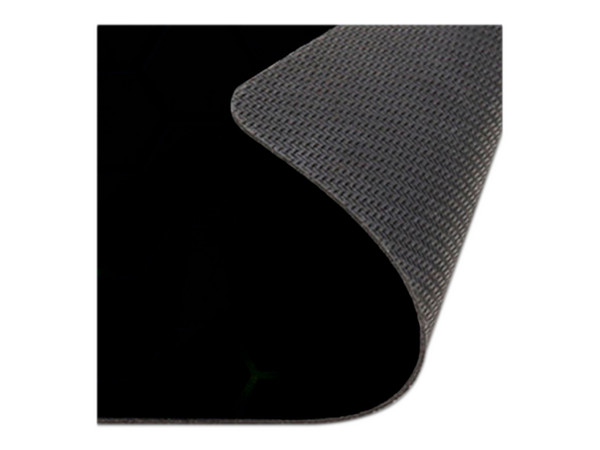 Mouse Pad Gamer Brobotix 6007075 hexágono tamaño M de 31 x 40 cm. Color Negro.