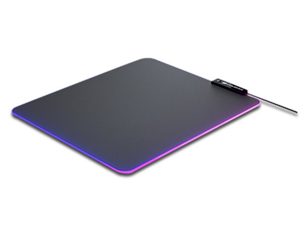 Mouse Pad Gaming Cougar Neon RGB, con Iluminación RGB y base antideslizante, Color Negro.