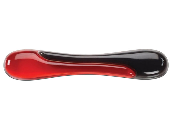 Reposamuñecas Kensington P5114 para teclado de 35cm. Color Negro con Rojo.