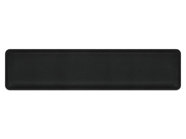 Reposamuñecas Manhattan 425520, diseño ergonómico para teclado. Color Negro.