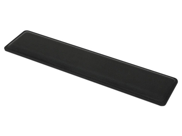 Reposamuñecas Manhattan 425520, diseño ergonómico para teclado. Color Negro.