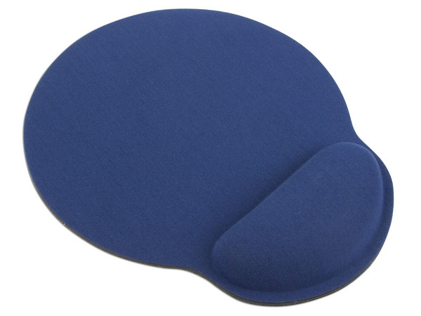 Mouse Pad Manhattan con descansa muñecas de 22 x 30cm. Color Azul.