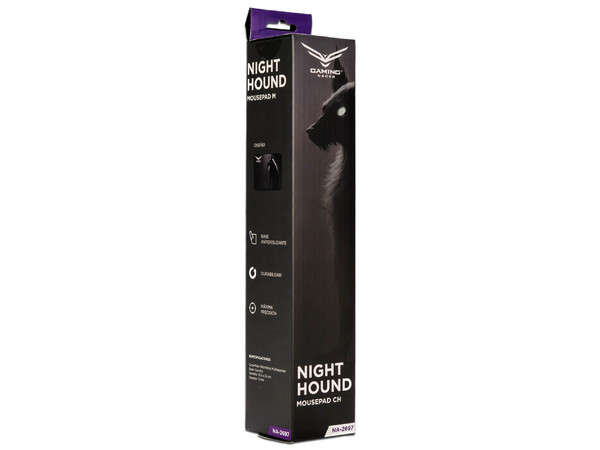 Mousepad Gamer Naceb Night Hound NA-2697 de 31 x 24 cm.

