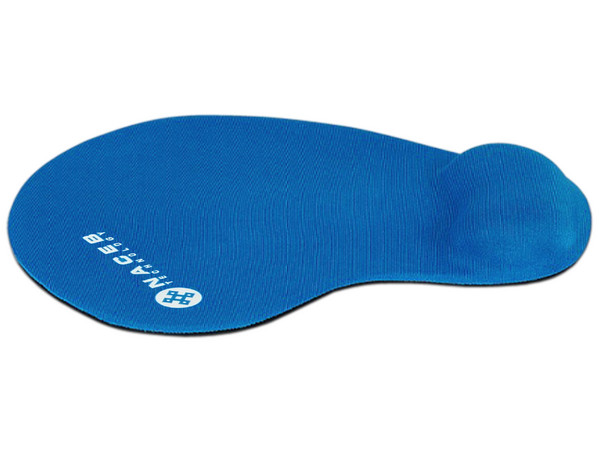 Mouse Pad NACEB NA-549 con reposa muñecas de gel. Color Celeste.