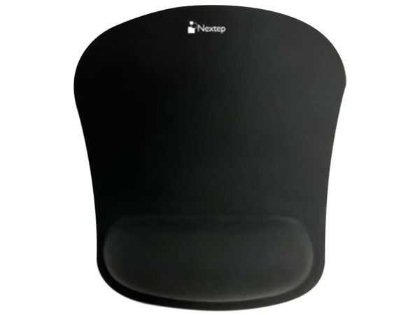 Mouse Pad Nextep NE-418R con reposa muñecas de gel de 21 x 24 cm. Color Negro.
