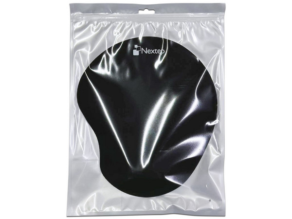 Mouse Pad Nextep Ergonómico con gel de 23 x 20 cm. Color Negro.