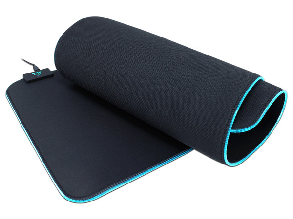Mouse Pad Gamer Ocelot OMPXL01 RGB de 35 x 80 cm. Color Negro.