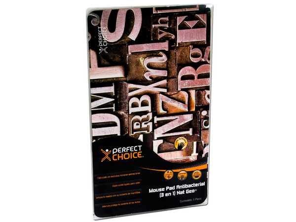 Paquete de 5 mouse pad Nat Geo antibacterial de microfibra 