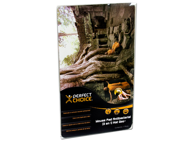 Paquete de 5 mouse pad Nat Geo antibacterial de microfibra 