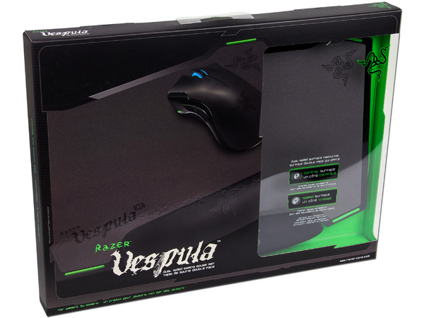 Mouse Pad Dual Side Gaming Mat Razer VESPULA, Superficie de Velocidad y Control, reposa-muñecas de gel.
