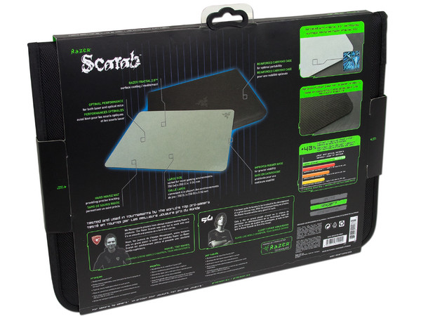 Expert Hard Gaming Mouse Mat Razer Sacrab, Superficie texturizada Fractal 2.0 que ofrece más precisión.