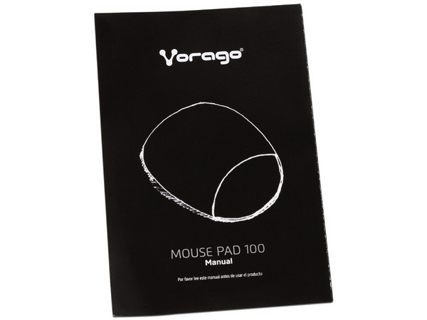 Mouse Pad Vorago MP-100 con reposa muñecas de Gel, Color Negro.