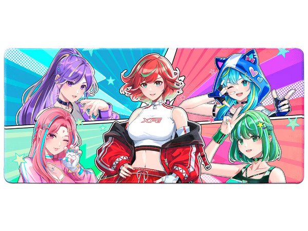 MousePad XPG FrontLine Extreme Saga 06 XL, 900 x 400 mm, Color Blanco.