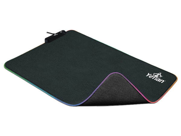 Mouse Pad Gaming Yeyian Krieg 2035 RGB con Antiderrapente.