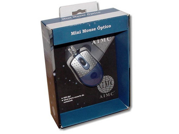 Mini-Mouse Optico AIMC con 2 Botones y Scroll. PS/2