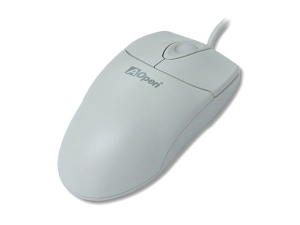 Mouse AOpen, PS/2, modelo W30, con scroll
