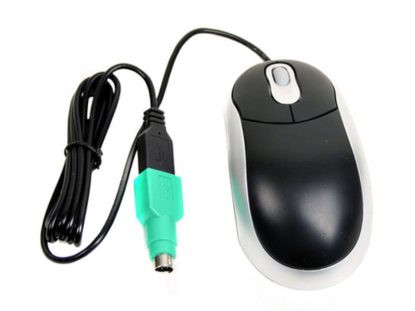 Mouse Óptico AOpen 0-75B Color Negro/Plata, (USB/PS2).