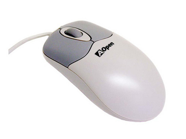 Mouse AOPEN modelo O-32G, 3 botones y scroll, óptico, PS/2.