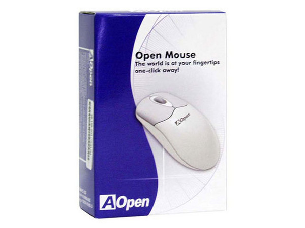 Mouse AOPEN modelo O-32G, 3 botones y scroll, óptico, PS/2.