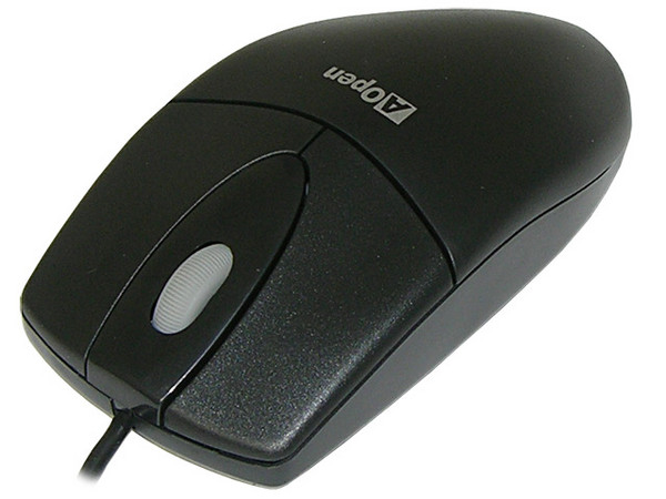 Mouse AOPEN modelo W23B, 3 botones y scroll, PS/2.