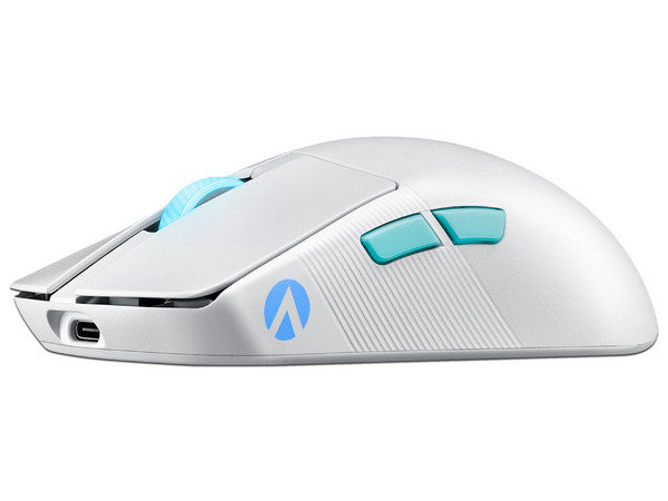 Mouse Óptico Gamer Asus P713 ROG Harpe Ace Aim Lab Edition, USB C, RF 2.4 GHz, Bluetooth 5.1, 36000 DPI, Color Blanco.