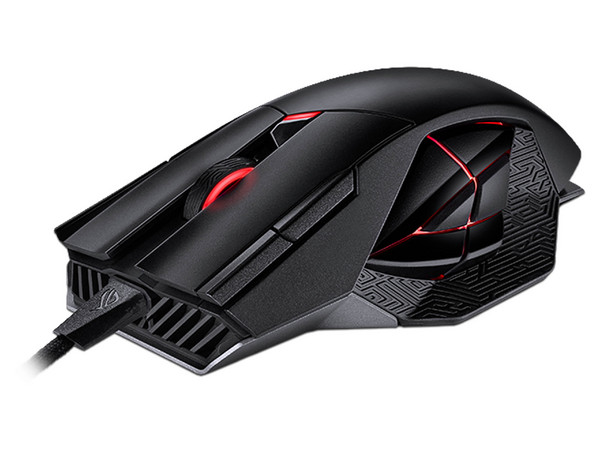 Mouse Gamer ASUS ROG Spatha X, hasta 19,000dpi, 12 botones programables, RGB, modo inalámbrico y alámbrico, USB.